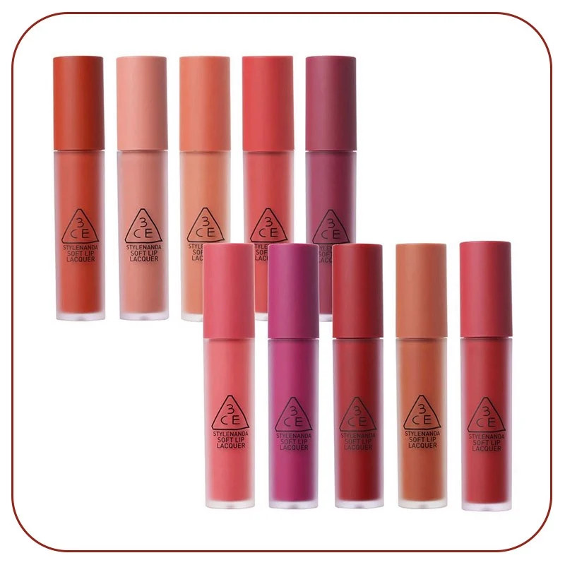 Son Kem 3ce Soft Lip Lacquer [Imposing - Null Set - Tawny Red]