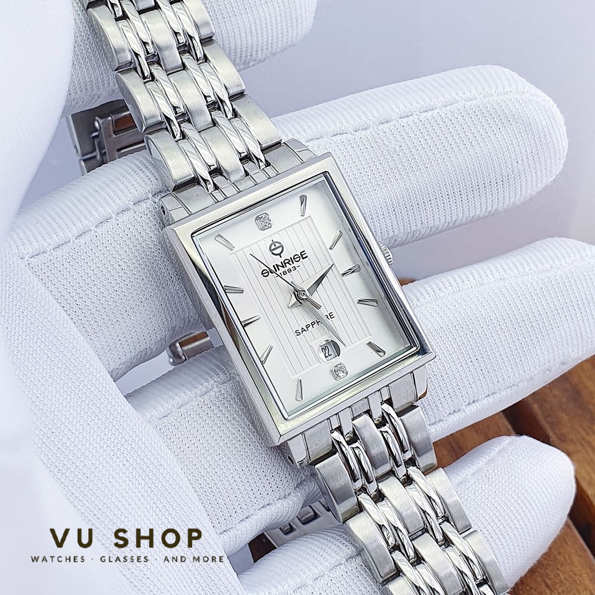 Đồng hồ nữ Sunrise 2190SA Kính Sapphire Chính hãng