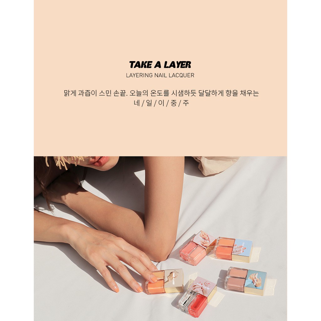 Sơn móng tay 3CE Take a Layering Nail Lacquer