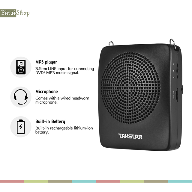 Takstar E128 - Máy Trợ Giảng Có Dây Bluetooth