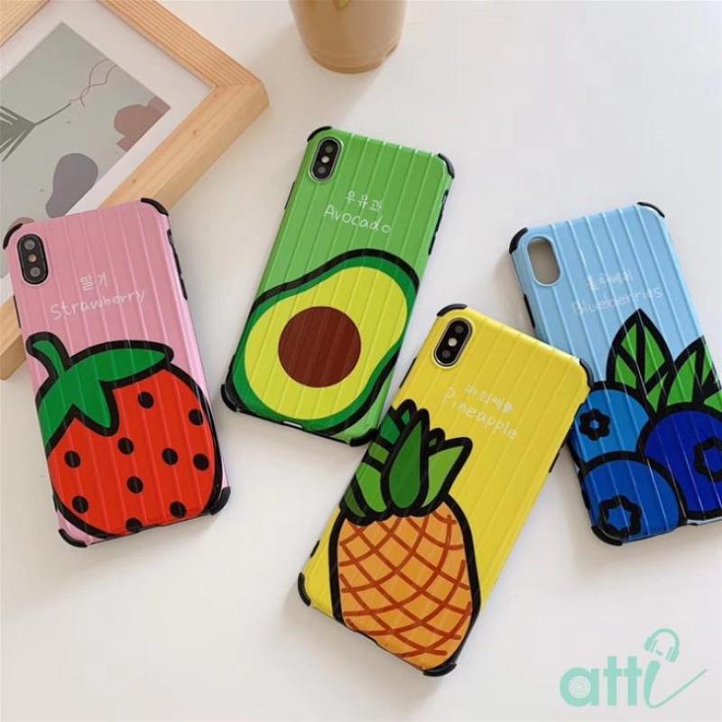 Giá Ốp lưng Hoa Quả Phủ Bóng Varnish - Chất Sọc Dày Đẹp- Ốp IPHONE 6/6S-6/6SPLUS-7/8-7/8PLUS-X/XS/XS MAX/11/11 PRO/11 PRO MAX K209