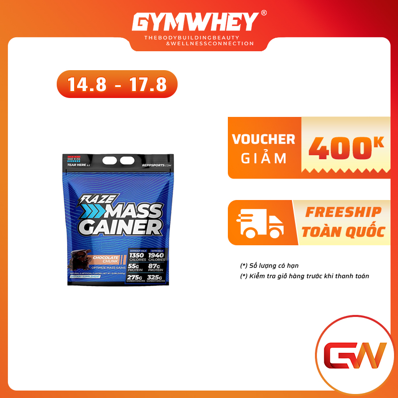 Raze mass gainer 12lbs 5.4kg | sữa hỗ trợ tăng cân, tăng cơ nhanh