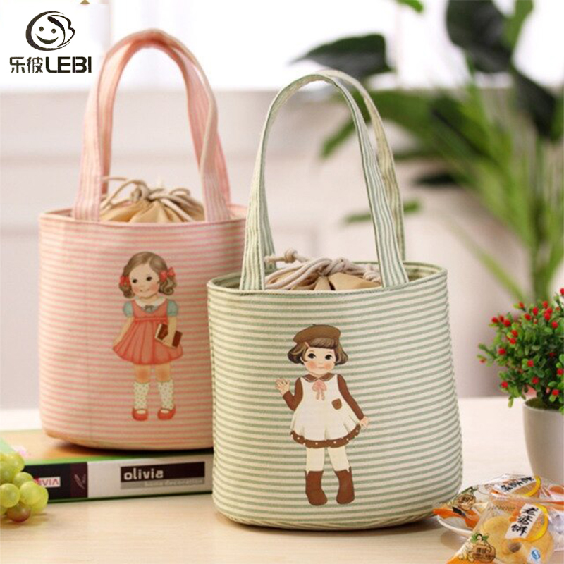 OH Insulation Bento Bag Doll Lunch Bag Student Portable Lunch Box Bag