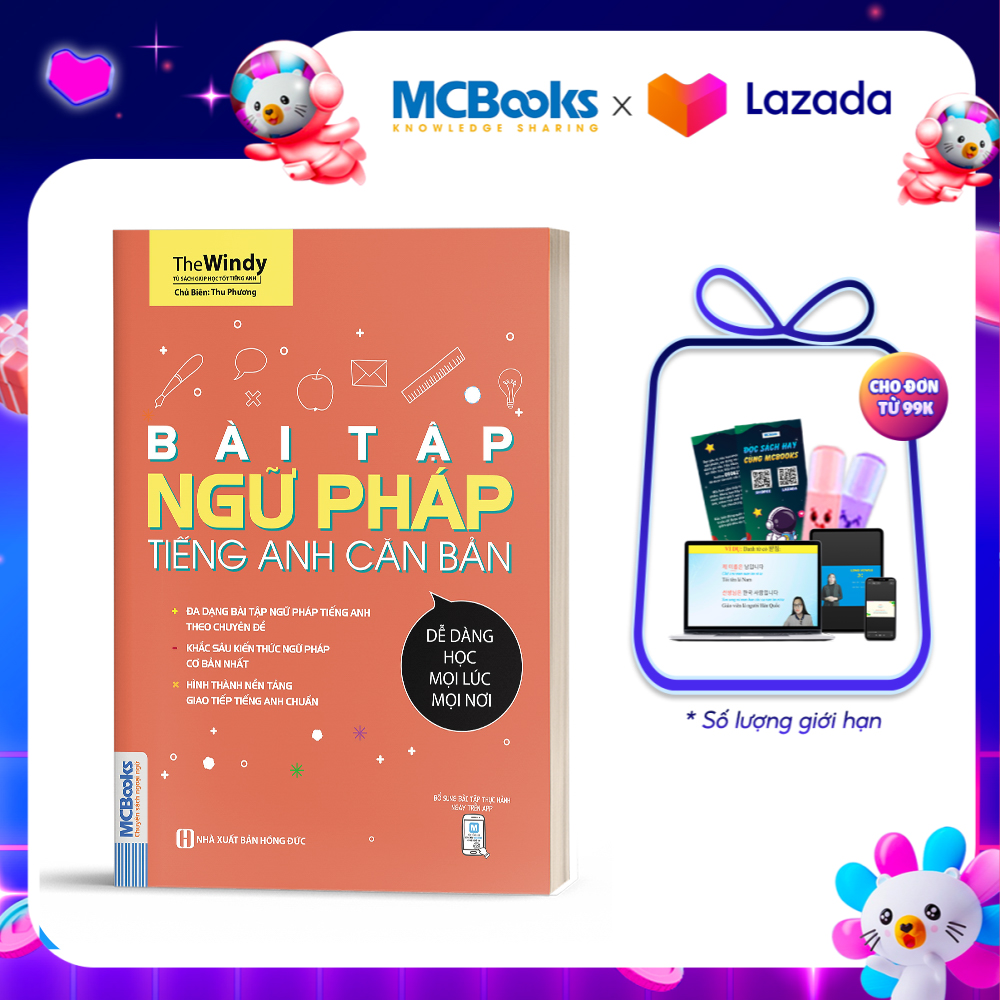 Bài tập ngữ pháp tiếng anh căn bản dành cho người mới bắt đầu - học kèm app online