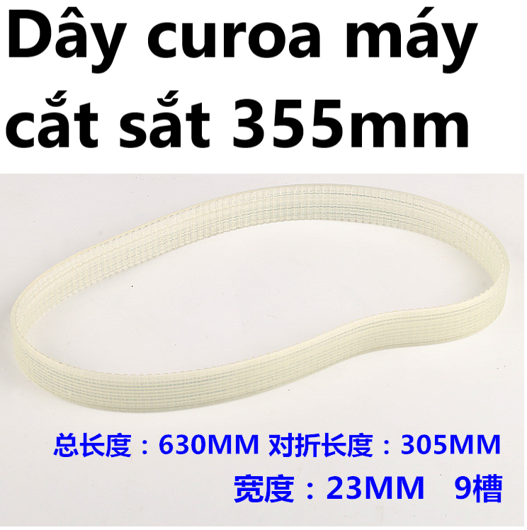 Dây curoa máy cắt sắt 350mm/ 355mm