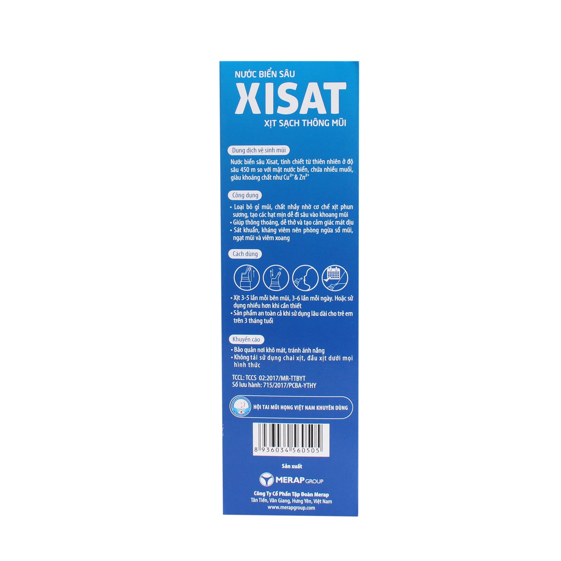 Dung dịch xịt mũi trẻ em Xisat 75ml
