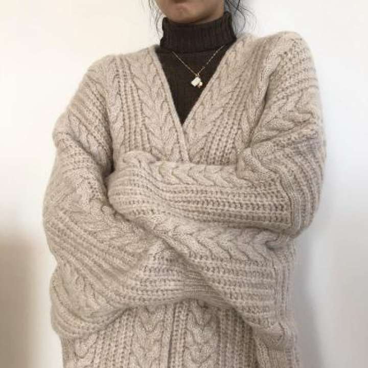 korean knitted cardigan