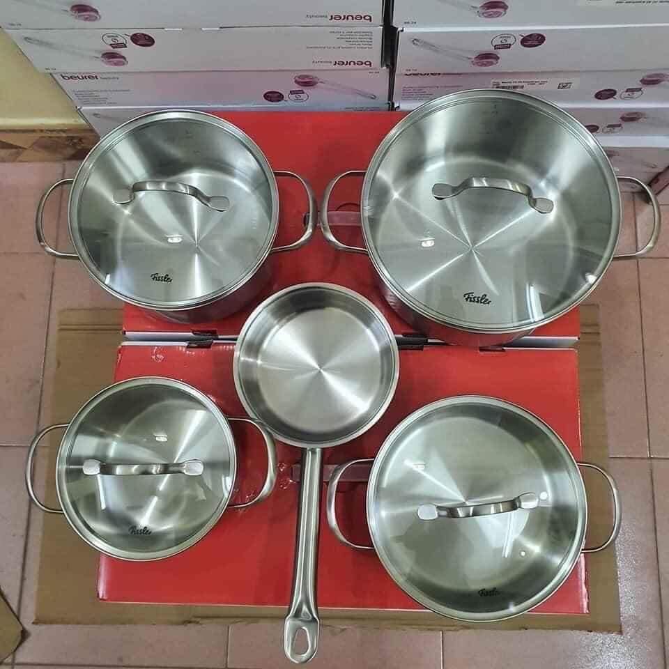 [Trả góp 0%]Bộ nồi Fissler Toronto 5 nồi