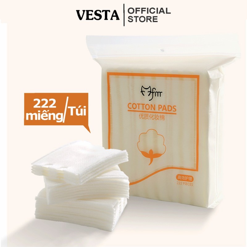 Bông tẩy trang cotton 3 lớp