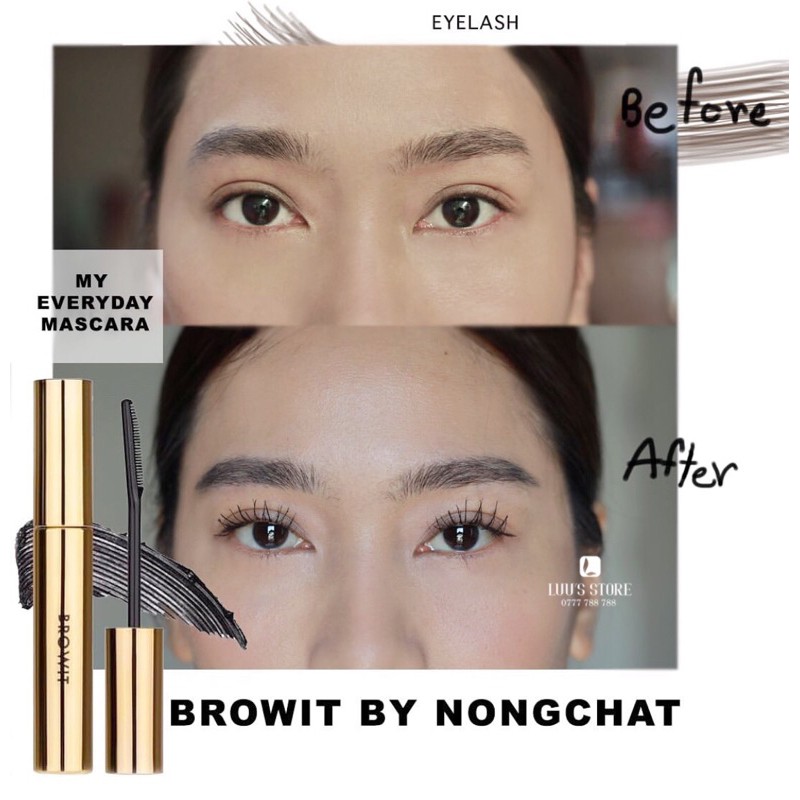 [Nhập RAISINGSTAR18, giảm 30k cho đơn 99k]Mascara Browit By Nongchat My Everyday