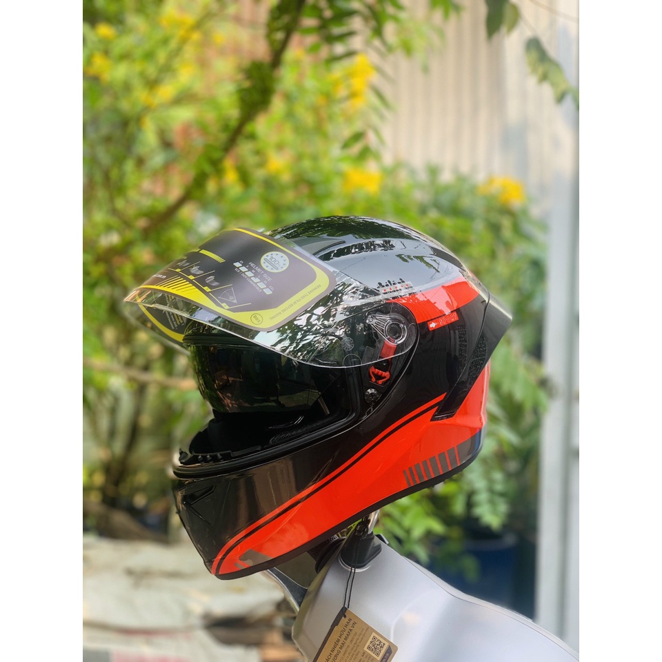 Nón bảo hiểm Fullface 2 kính M266 tem V4,hàng chính hãng