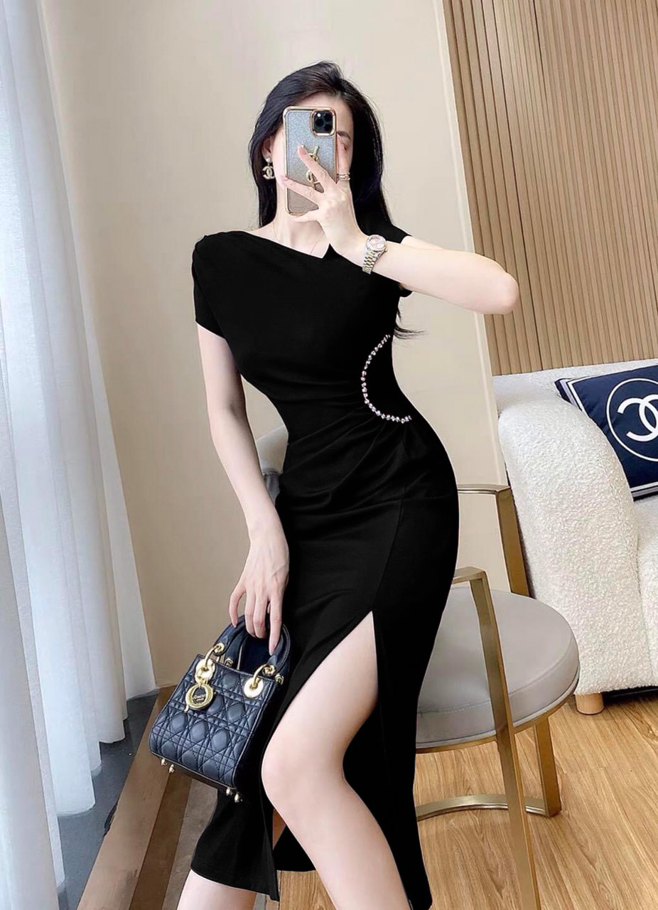 [HCM]Đầm dạ hội trễ vai sang trọng