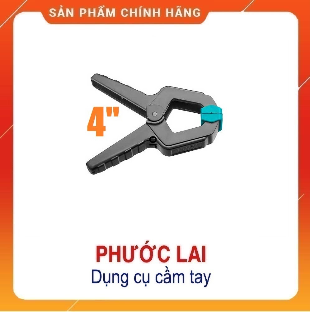 Kẹp lò xo 4"  12KGS Total THT13342