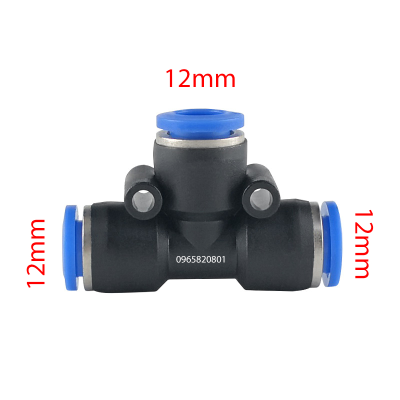 Chia T nối nhanh ống 6,8,10,12mm