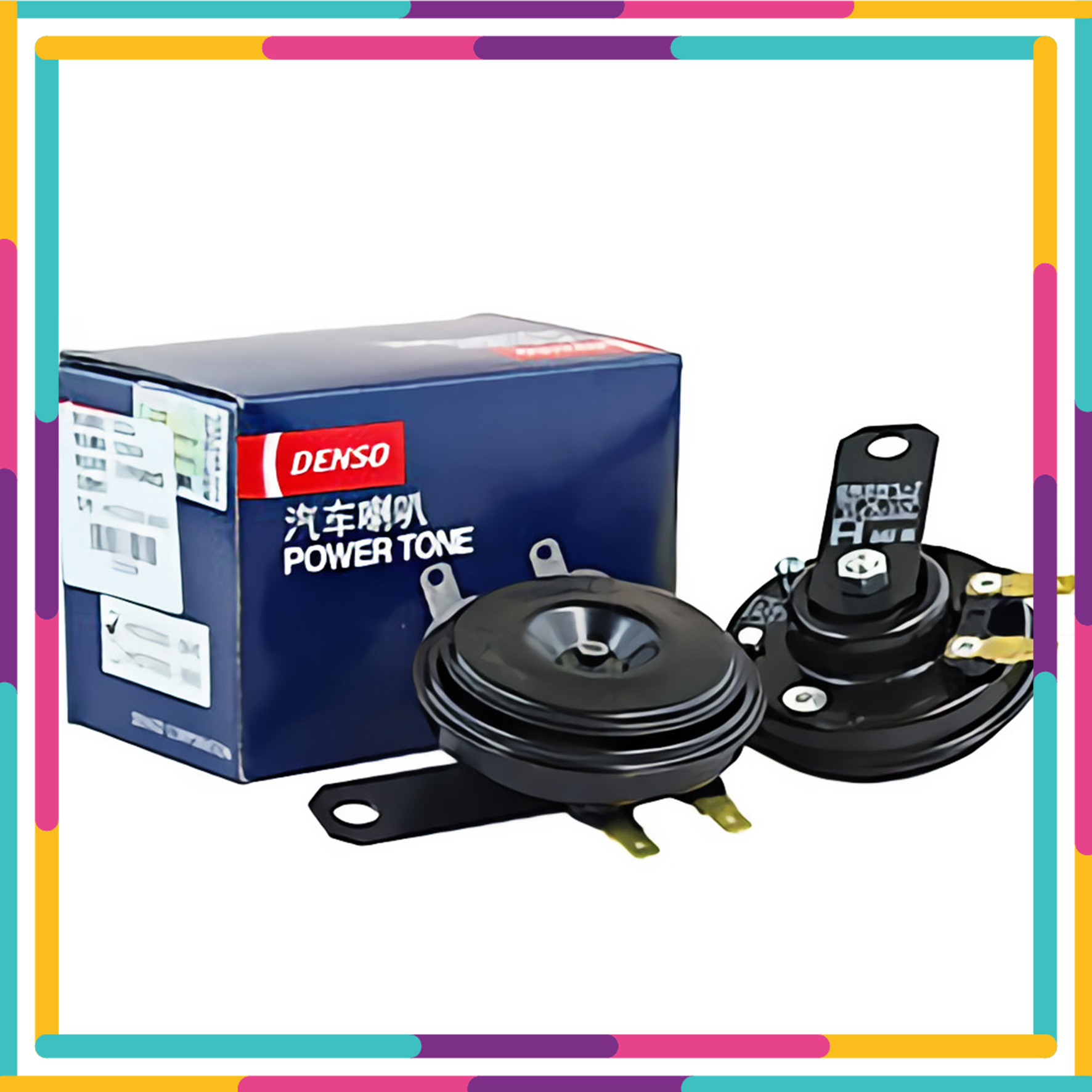 (BỘ 2 CHIẾC) CÒI ĐĨA DENSO, lắp đặt đơn giản, có thể lắp vào phần mặt nạ trước của xe,thiết kế đẹp, chắc chắn,dùng nguồn DC: 12V