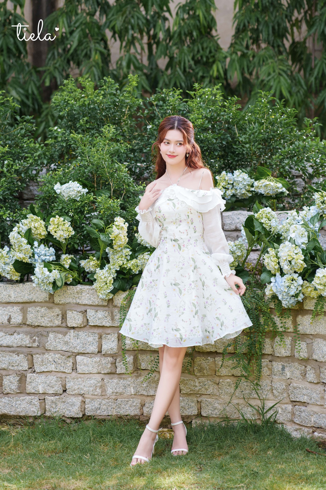 Tiela đầm váy hoa trễ vai - keelin dress