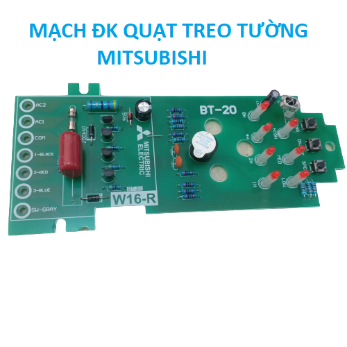 Bo mạch cao cấp quạt treo tường Mitsubishi