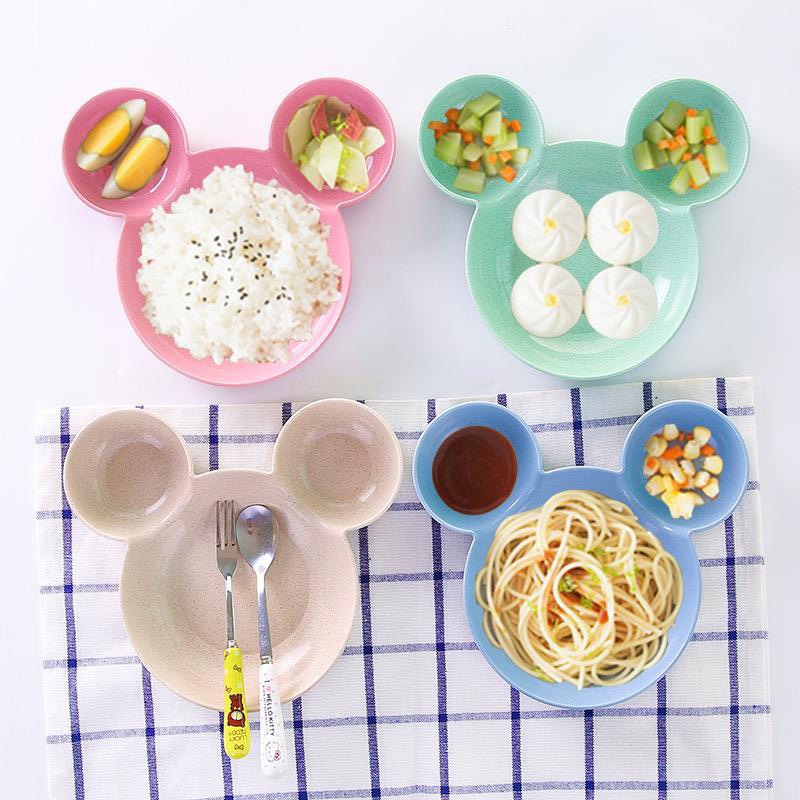 Khay ăn dặm lúa mạch cho bé - hình Mickey ( không kèm thìa dĩa )