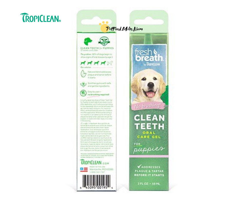 [Hoàn Tiền 10%] Gel vệ sinh răng miệng cho thú cưng Tropiclean