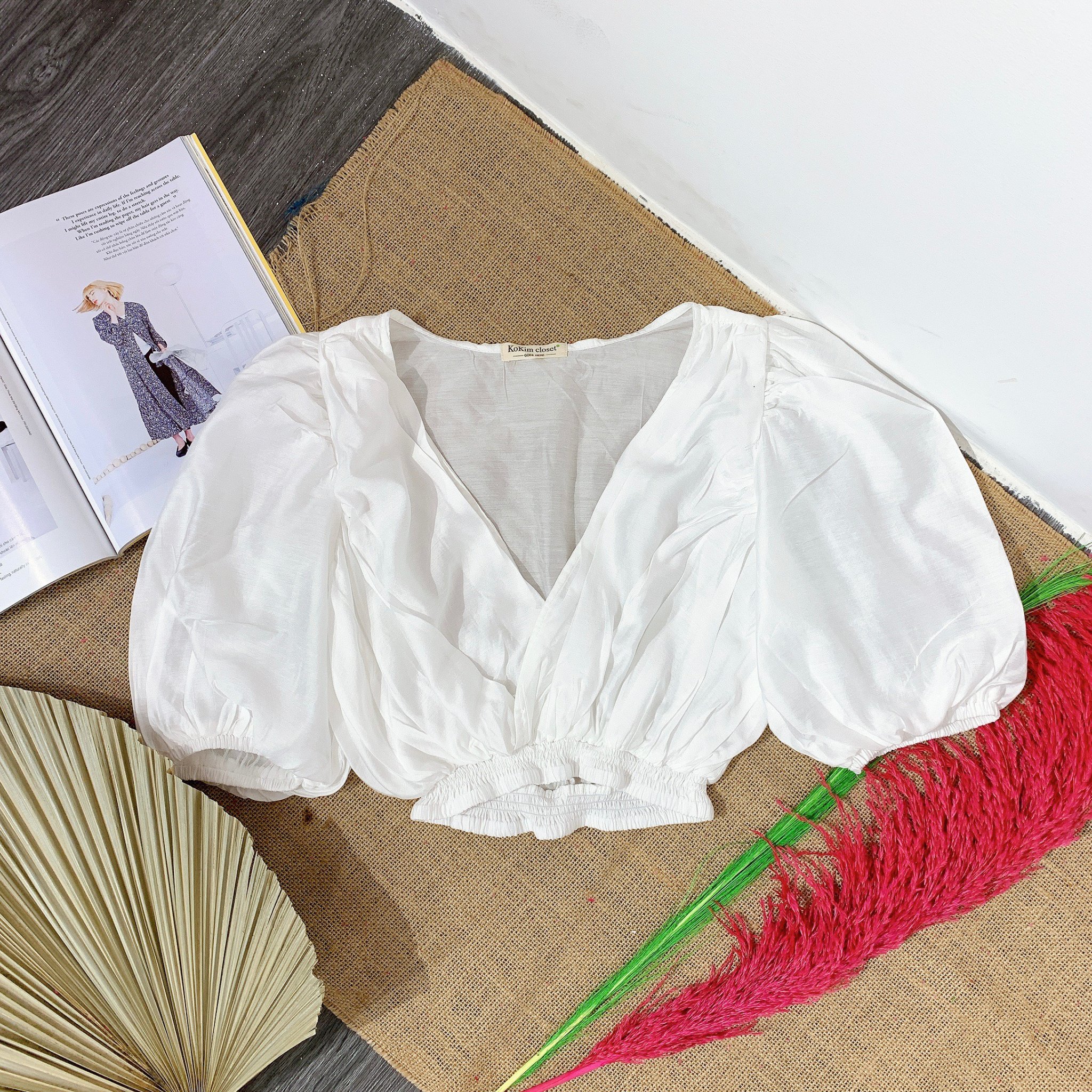 Áo Đắp Chéo Chun Bụng Dành Cho Cô Nàng Cá Tính