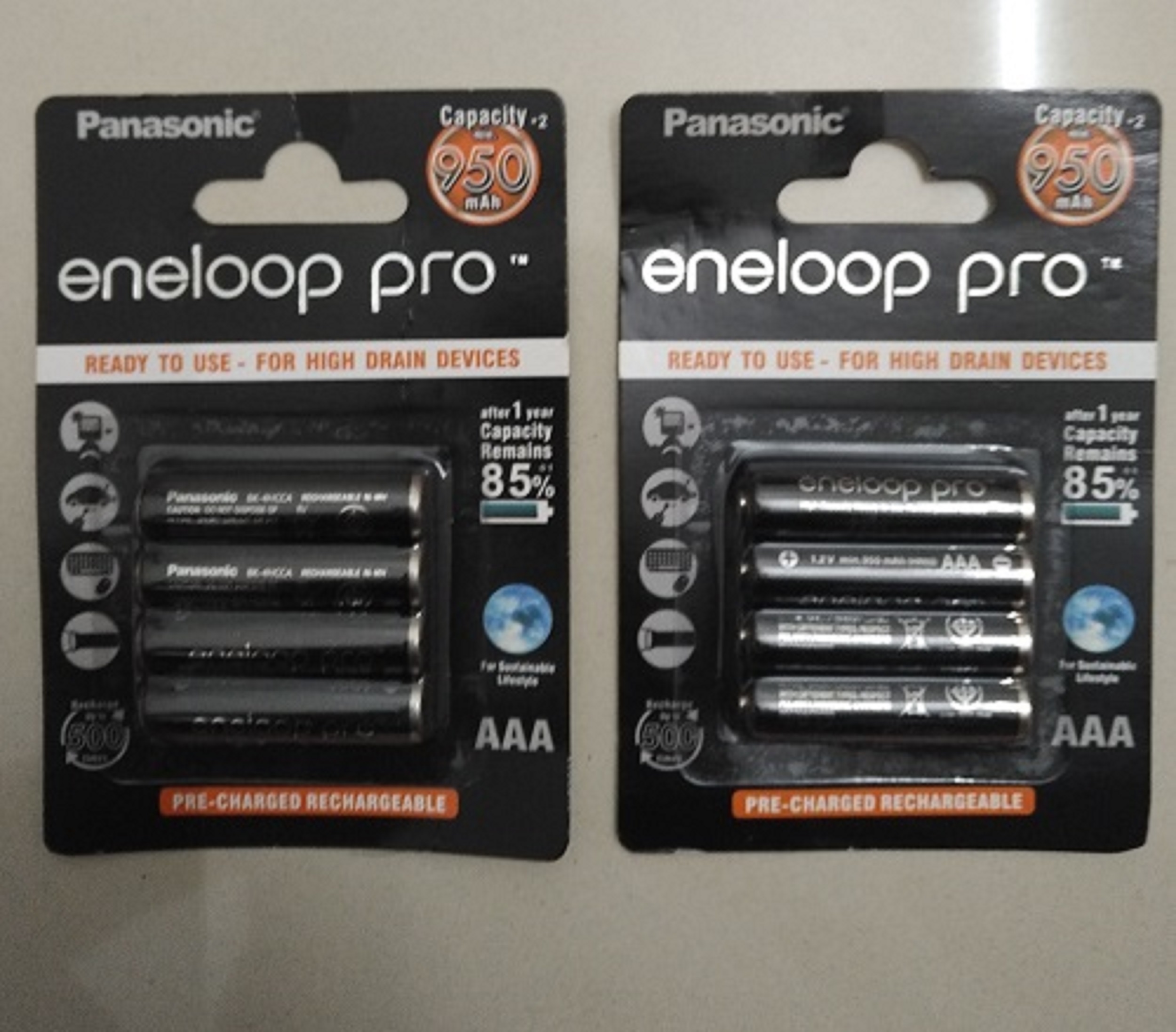 Pin AAA sạc lại được dung lượng cao 950mah (1 vỉ 4 viên)