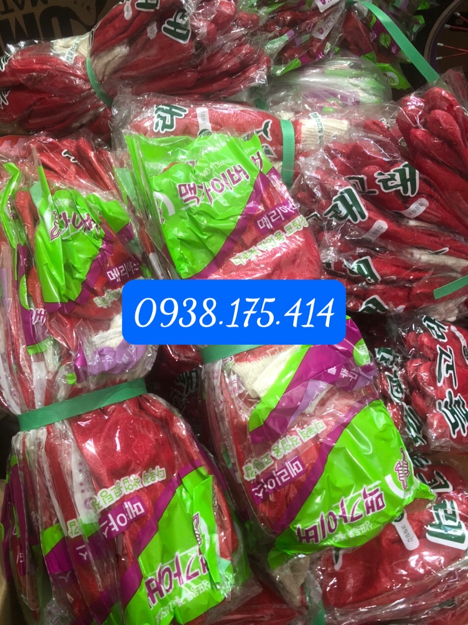 Găng tay phủ cao su 2 mặt Hàn Quốc