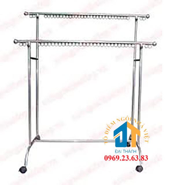 [HCM]Sào phơi đồ inox 2 tầng có móc khoen ĐẠI THÀNH