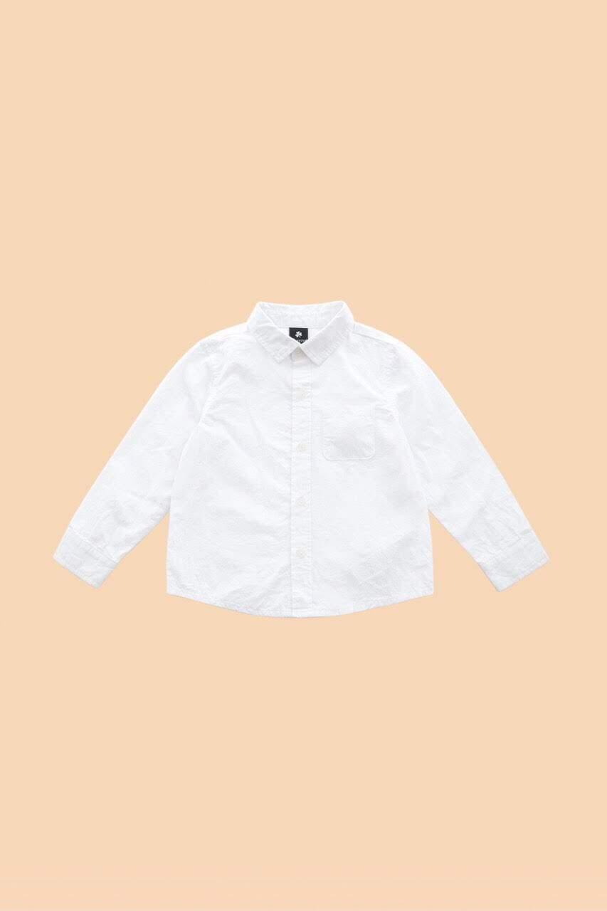 White shirt with necktie black for boys