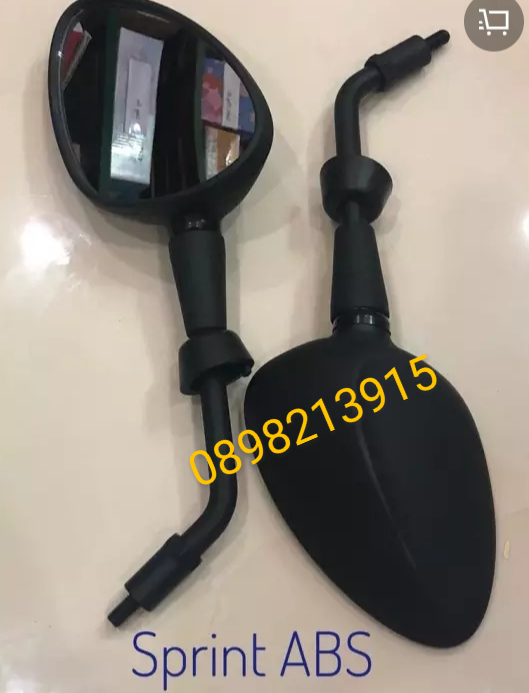 Cặp kiếng chiếu hậu xe vespa sprint abs màu đen zin
