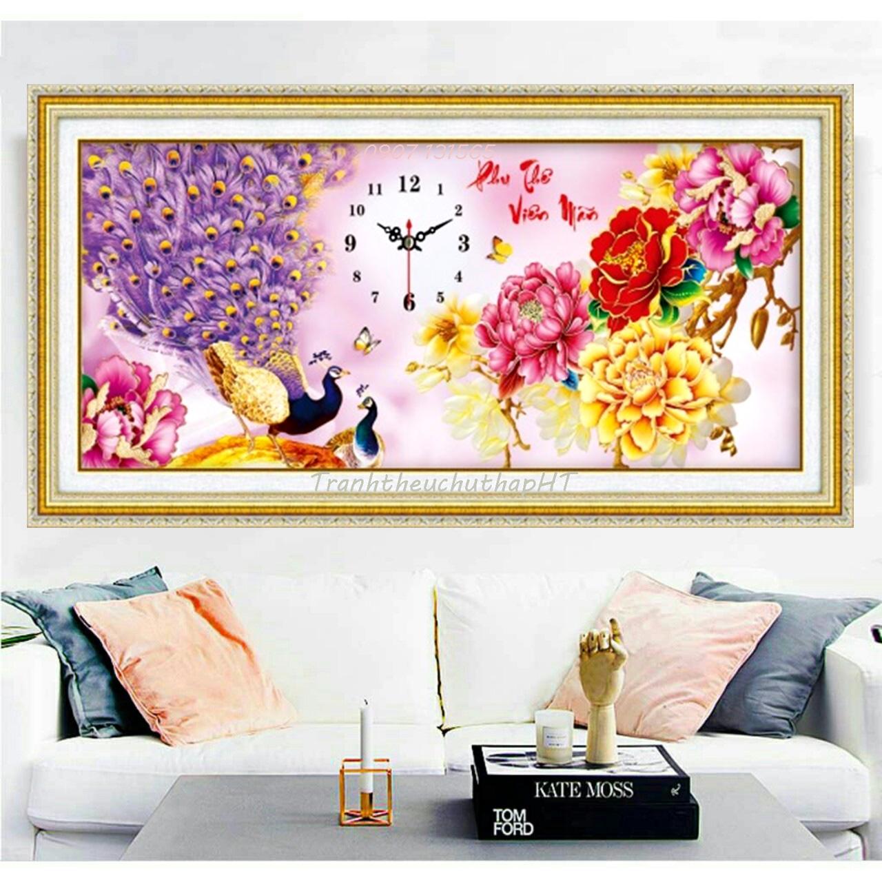 [HCM]Tranh thêu chữ thập phu thê viên mãn LV3161 - tự thêu