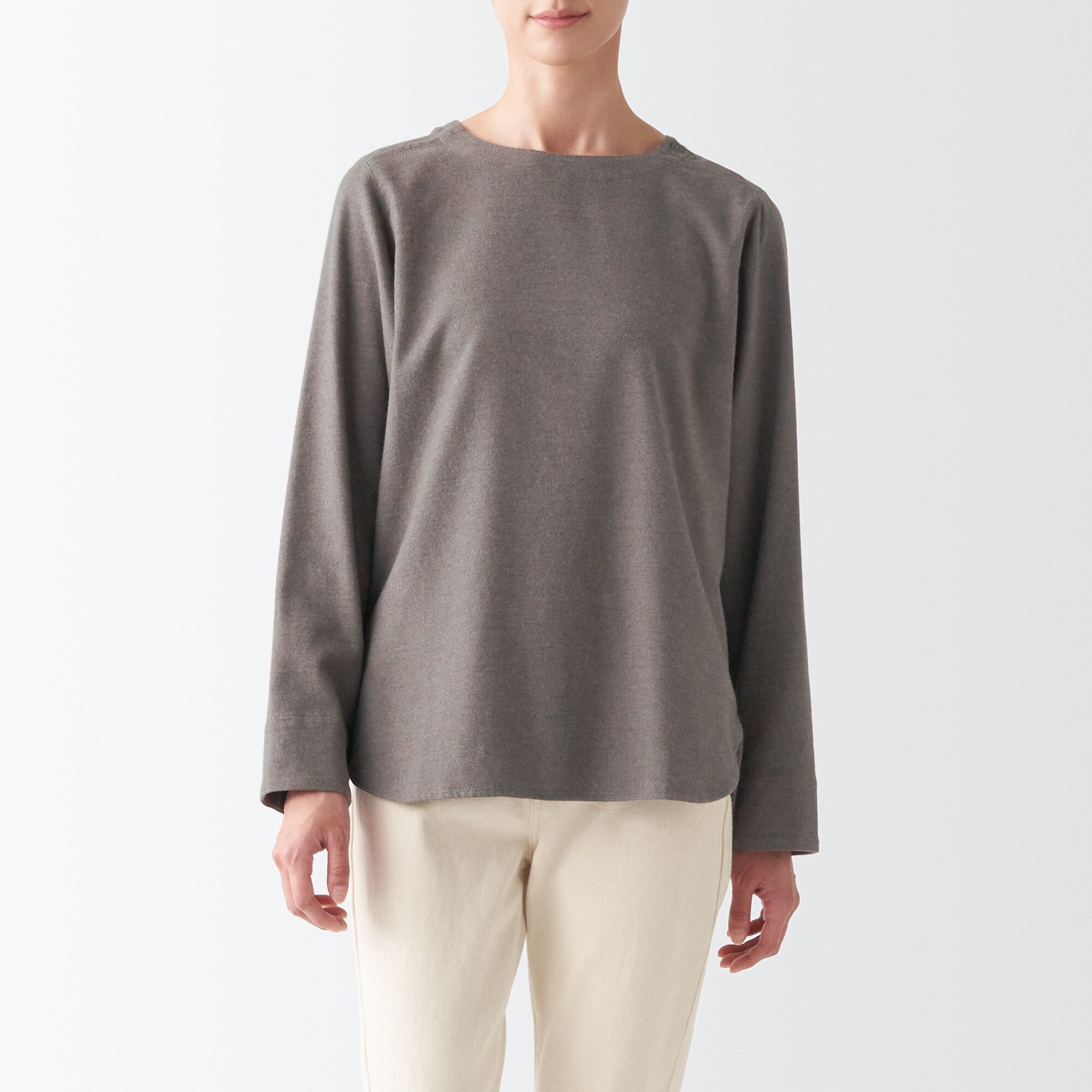 Áo Kiểu Vải Flannel MUJI