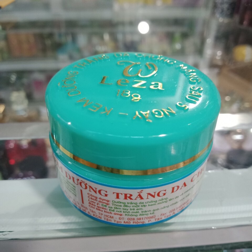 [HCM]Kem wleza trần trắng da chống nắng hộp xanh