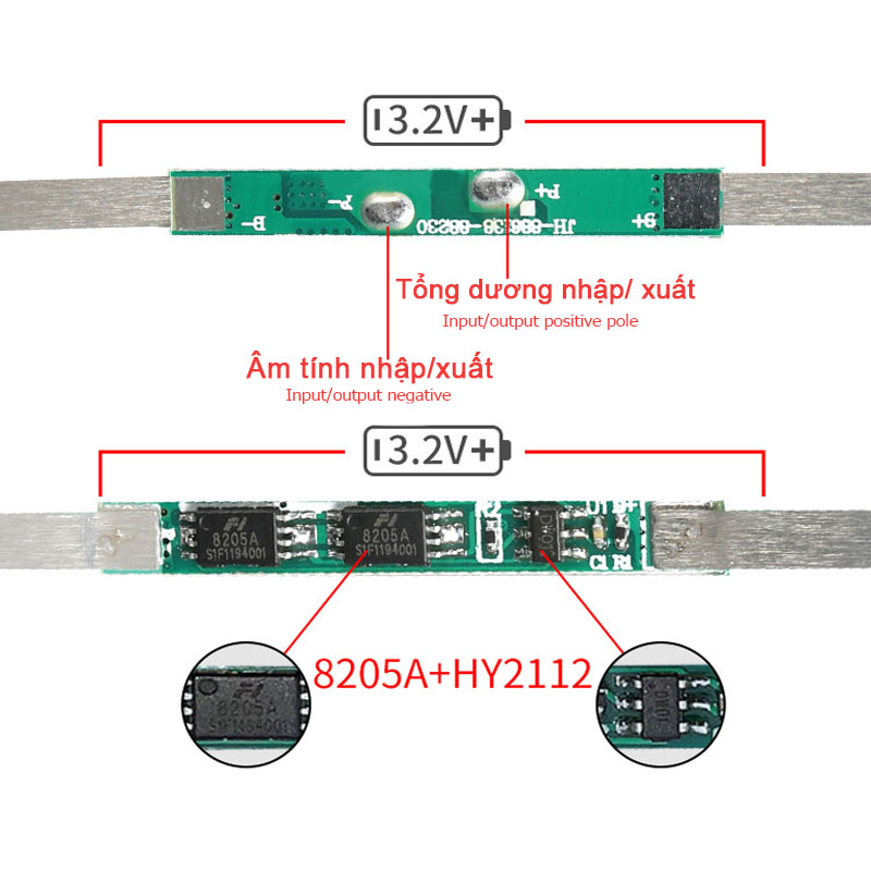 BMS 1S 32650/26650 bảng bảo vệ pin lithium iron phosphate 3.2V với niken dòng điện 3A bảo vệ pin ngắn mạch sạc quá mức sạc quá mức làm nóng và phụ kiện pin gói pin