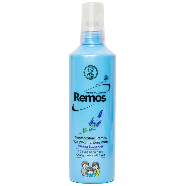 Xịt Mentholatum Remos sản phẩm chống muỗi, côn trùng cắn chai 150ml