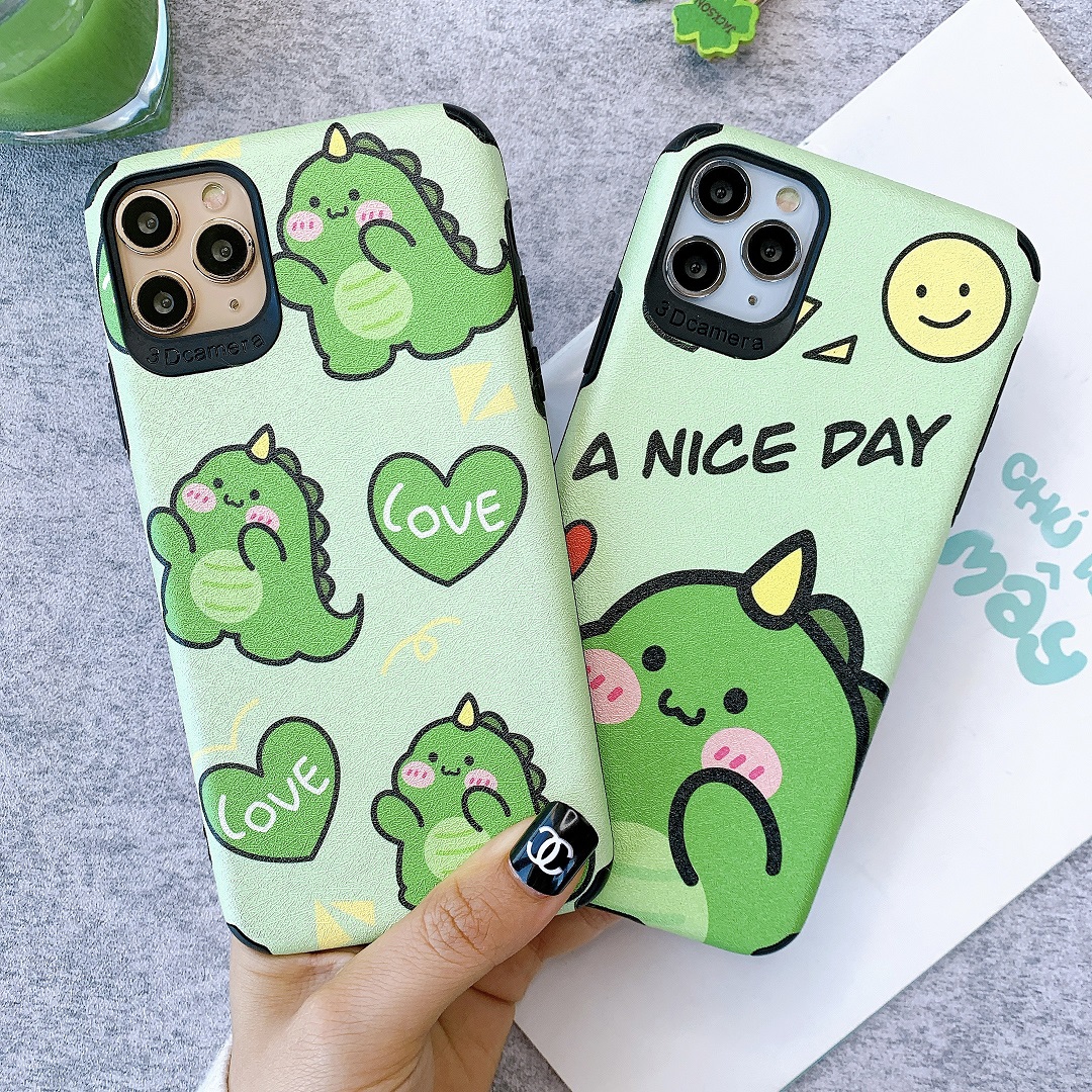 Ốp Lưng Da IMD Dino Nice Day