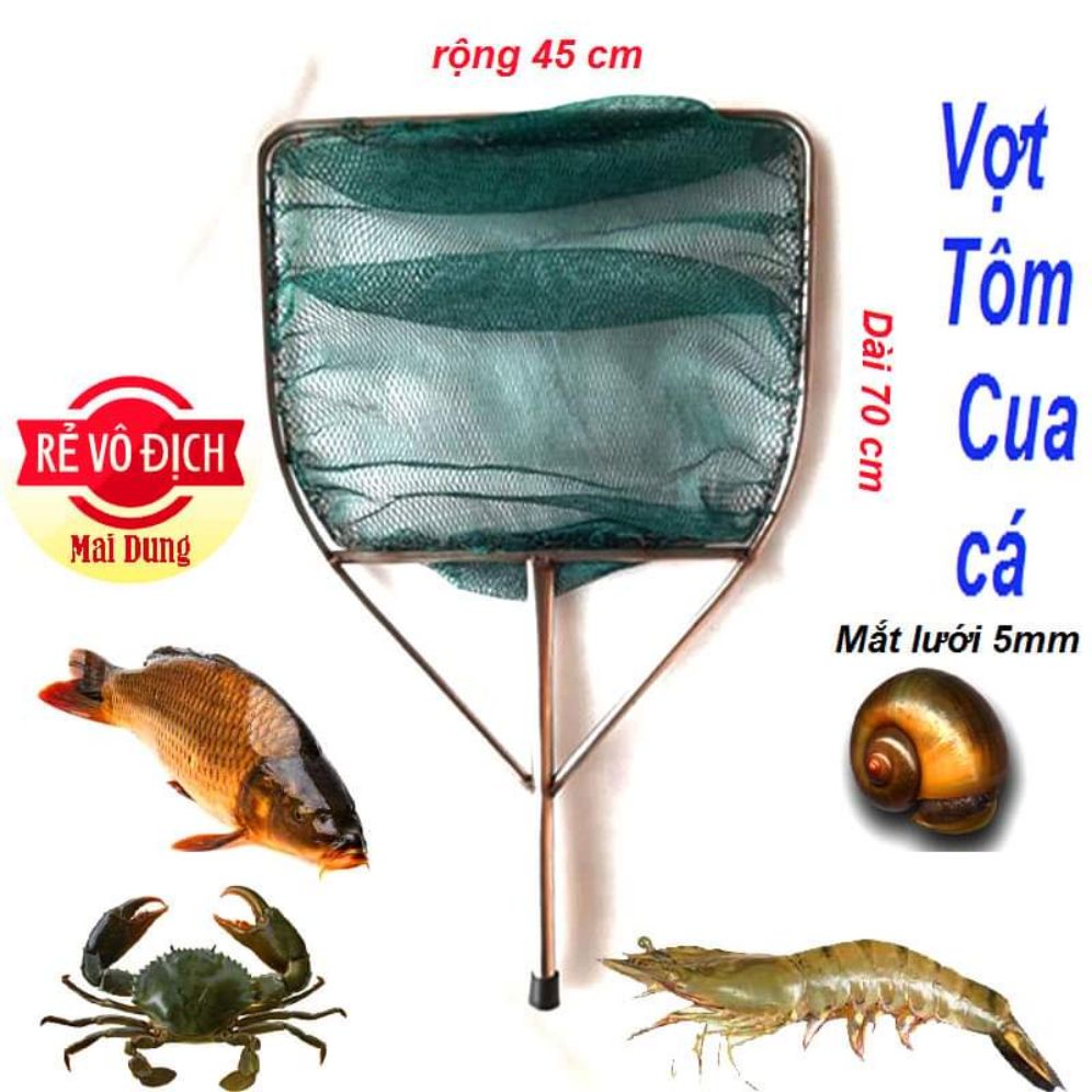 Vợt cá , tôm ốc - khung ninox lưới đài loan