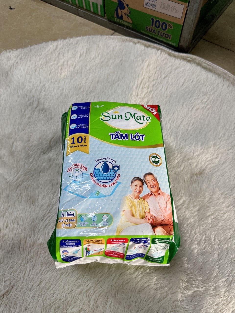 Tấm Lót Sun Mate 10 Miếng Mẫu Mới