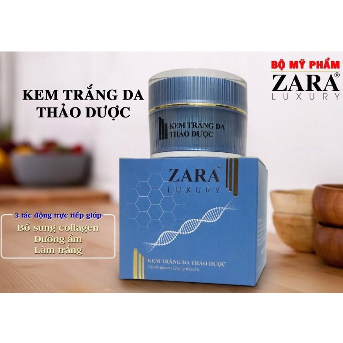 Kem trắng da thảo dược luxury zara 20g