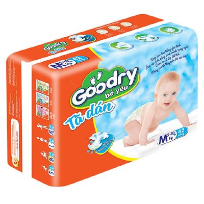 combo 2 gói tã dán goodry size L38 miếng (9-14kg)