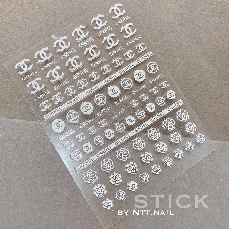 Stick dán móng tay- hình dán nail logo siêu đẹp