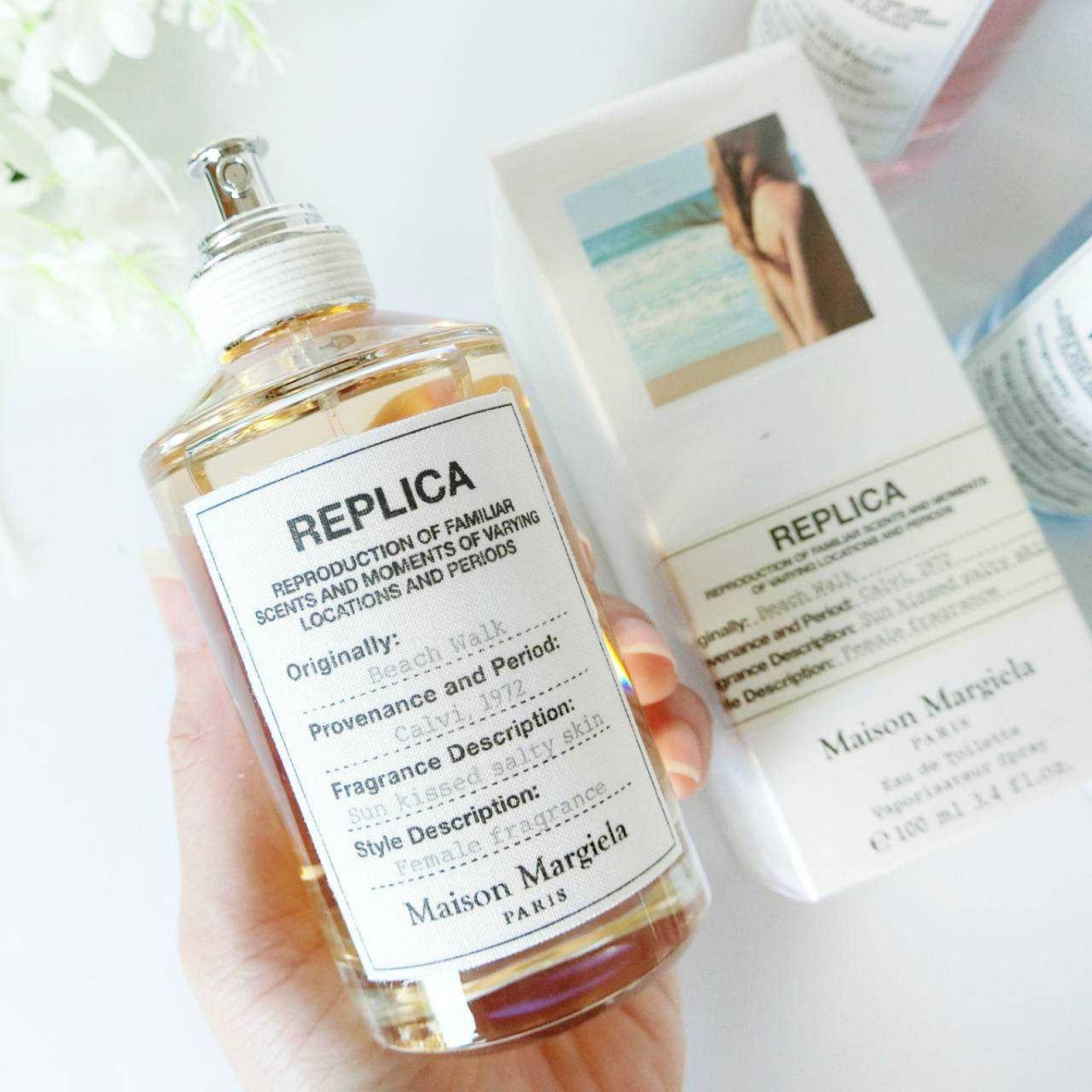 Nước hoa nữ Re.pli.ca Beach Walk by Maison Mar.tin Mar.gie.la Eau De Toilette của Pháp chai 100ml edt