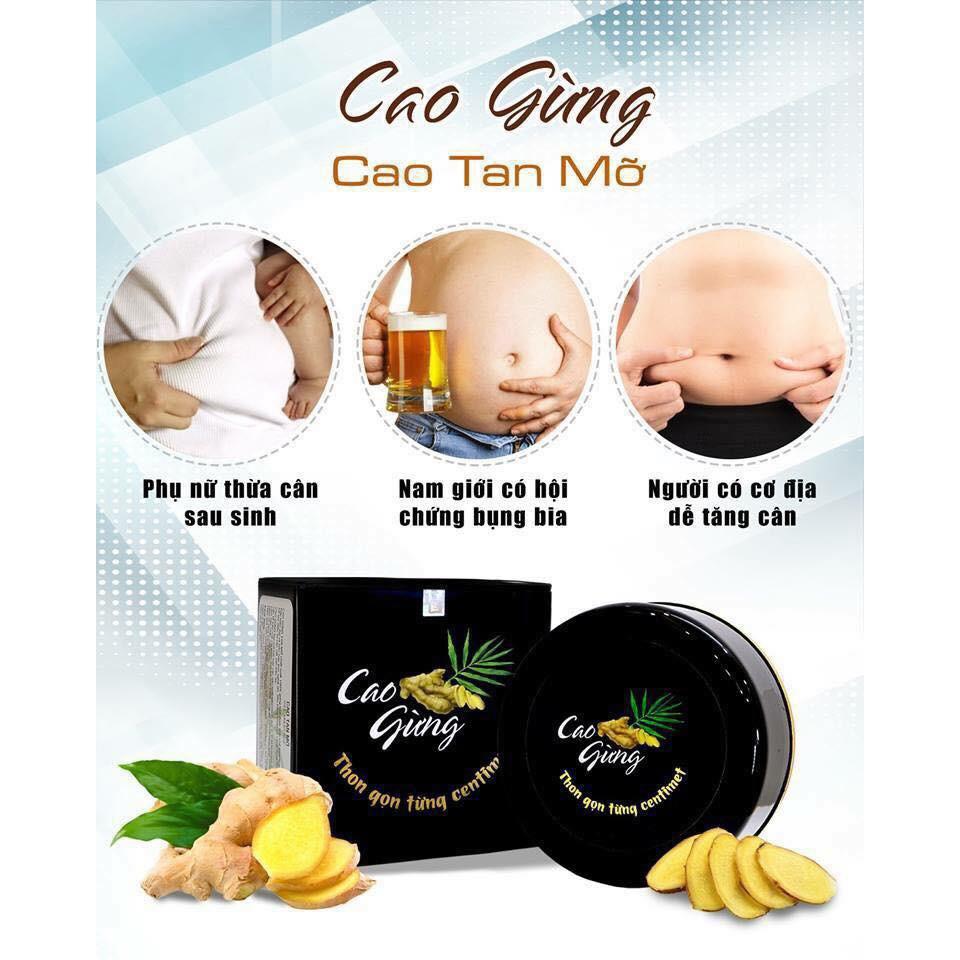[HCM][CAO GIẢM CÂN] Cao Gừng Tan Mỡ Thiên Nhiên Việt - Có Tem Chống Hàng Giả- GIÚP LÀM TAN MỠ BỤNG. LẤY LẠI VOC DÁNG 1 CÁCH DỄ DÀNG. cao giam mo cao tan mo dau nong - Chính hãng- TA001
