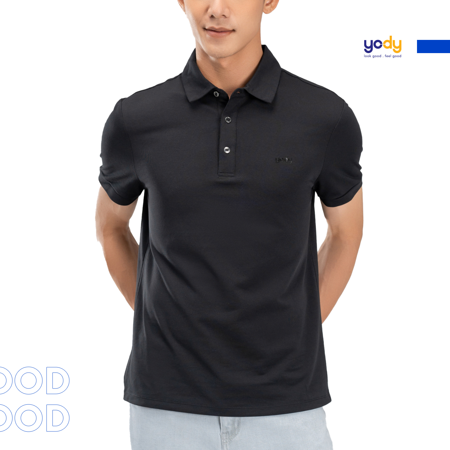 Áo Polo Nam Thương Hiệu YODY Chất Liệu Vải Mắt Chim Thoáng Mát, Áo Thun Có Cổ Cộc Tay Thời Trang - APM5431