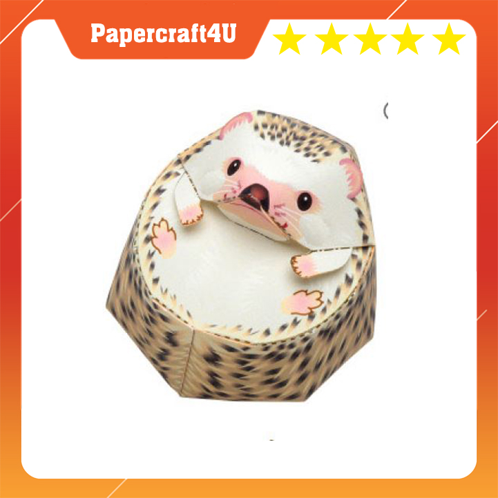 Mô hình giấy 3D động vật dể thương Chuột vàng