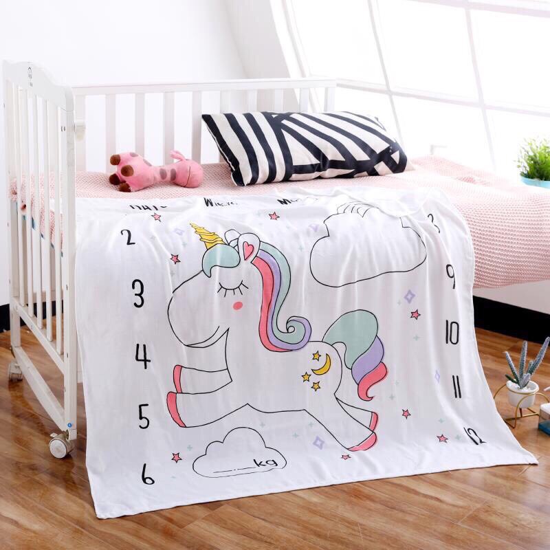 Chăn Lụa cotton Siêu Mềm Mát cho bé yêu