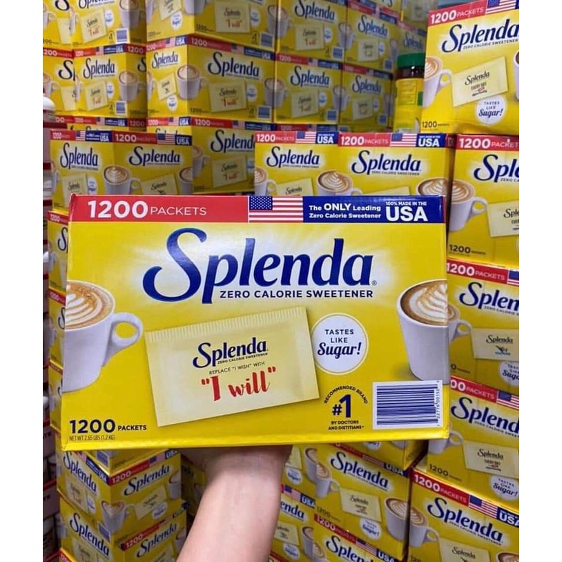 100 gói đường ăn kiêng Splenda Mỹ