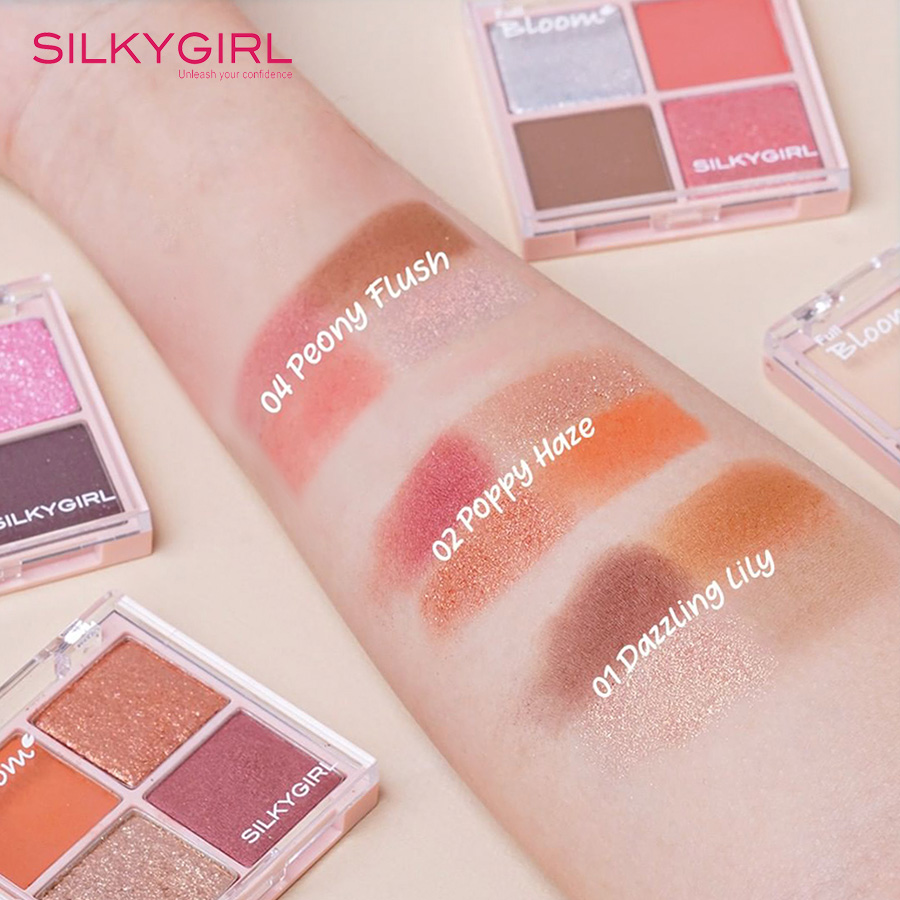 Phấn Mắt Silkygirl Full Bloom Shadow Quad