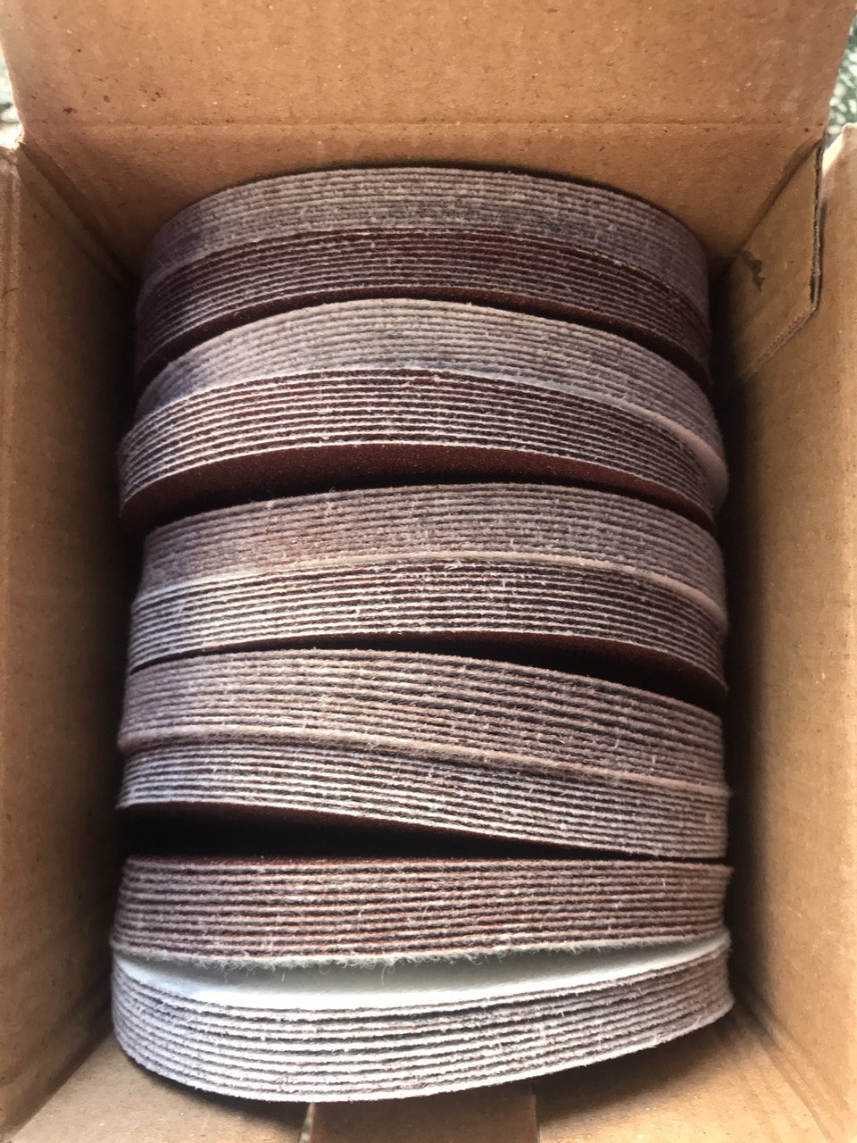 Nhám tròn 4 inch lông (100mm) - combo 10 tờ