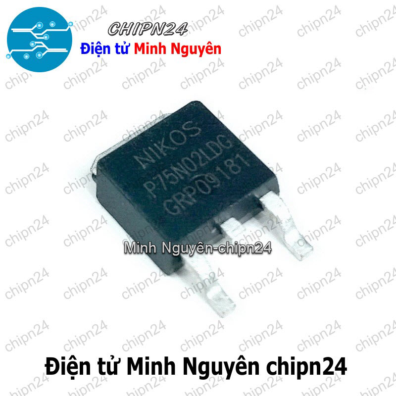 [2 con] (SOP) Mosfet Dán 75N02 TO-252 75A 20V Kênh N (SMD) (P75N02LDG P75N02LD) - HH005797