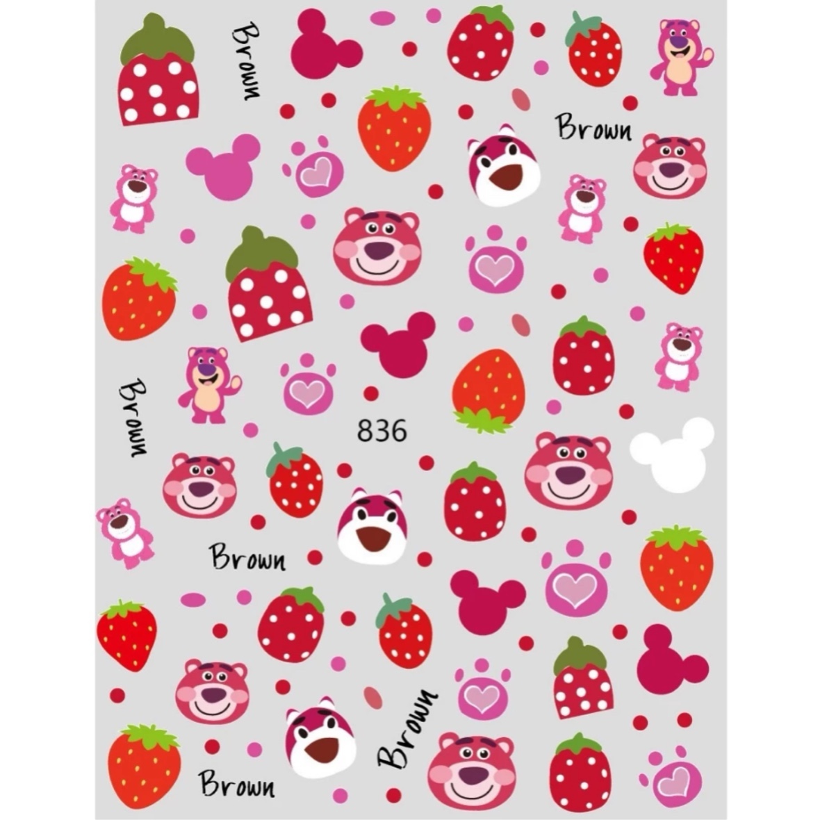 Sticker dán móng nhiều mẫu mới - tgn937